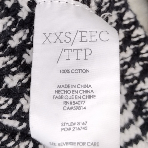 Cabi Fergie Cotton Knit Striped Cowlneck Sweater Size XXS - Picture 14 of 14